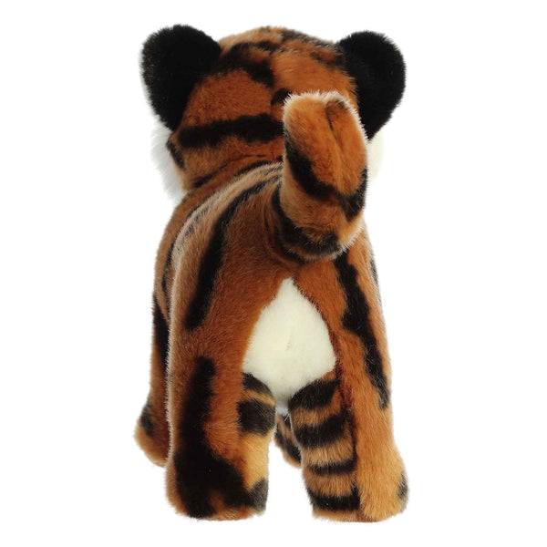 Aurora® Realistic Miyoni® Bengal Tiger Stuffed Animal - Lifelike Detail - Cherished Companionship - Brown 10 Inches