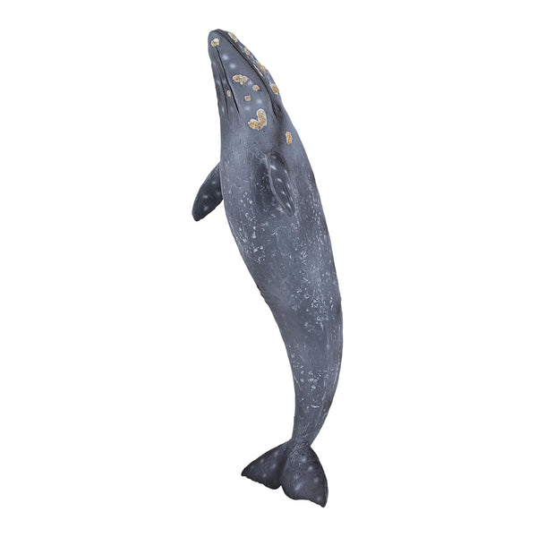 MOJO Large Grey Whale Realistic International Wildlife Toy Replica Hand Painted Figurine (387280)