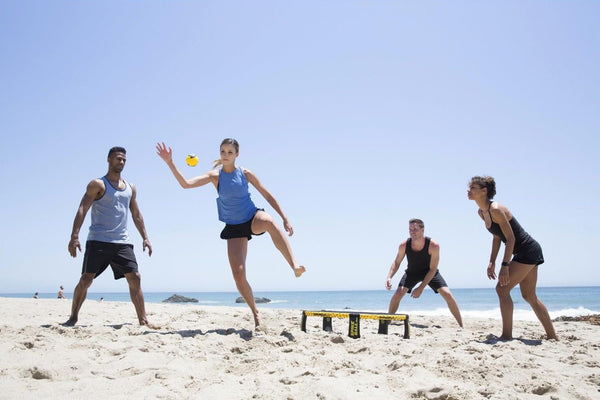 Spikeball Pro Kit - Tournament Edition - Includes Upgraded Stronger Playing Net, New Balls Designed to Add Spin, Portable Ball Pump Gauge and Backpack
