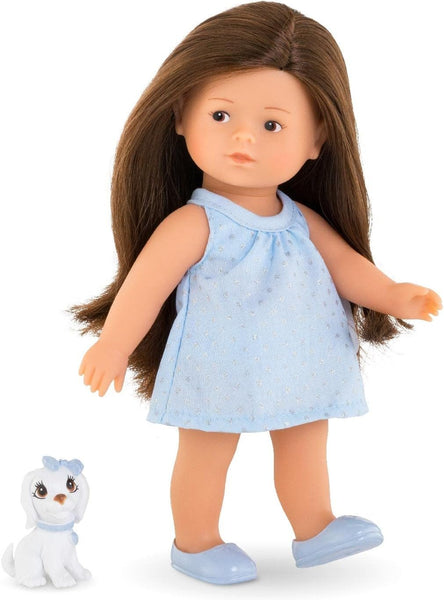 Corolle Mini Corolline Romy with her Dog, Pink, 8 inches
