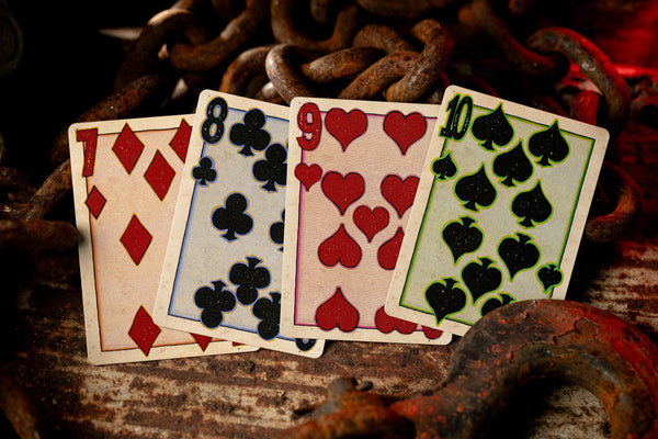 Kings Wild Project Overbite Green Luxury Playing Cards, Standard Edition, Poker Size Custom Index Deck, Monster-Themed Collectible Cards