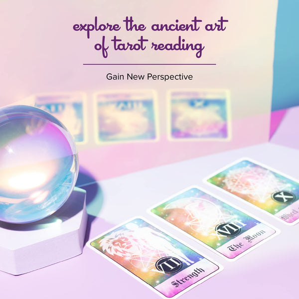 Kalan Tarot Cards Set - Complete Set of Tarot Cards for Beginners and Experts Alike - Celestial - 2.75" W x 4.75" L