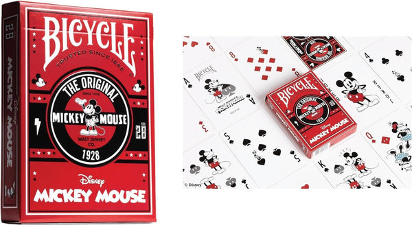 Bicycle Disney Playing Cards Collector’s Bundle - 6 Deck Set: Black & Gold Mickey, Classic Mickey, Disney Princess Pink & Navy, Villains Green & Purple - Premium Quality Poker-Size Decks