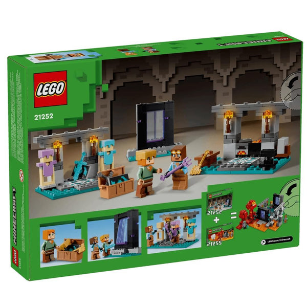 LEGO Minecraft The Armory Building Set, Includes Popular Minecraft Figures Alex and Armorsmith, Action Toy for Gamers and Kids, Gift for Boys and Girls 7 Years Old and Up, 21252
