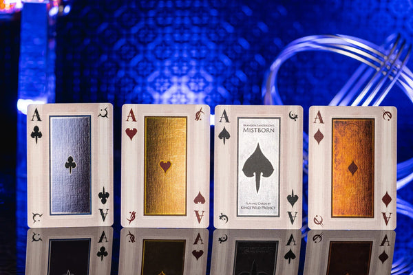 Kings Wild Project Brandon Sanderson's Mistborn Playing Cards - Officially Licensed Premium Collectible Deck by Jackson Robinson, Gilded Edition, Poker Size Custom Index