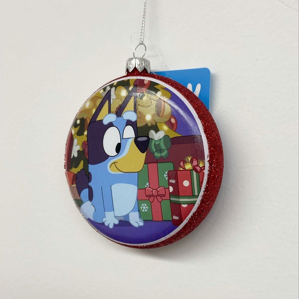 Kurt S. Adler Bluey Disc Ornament, Decorated Christmas Tree With Presents