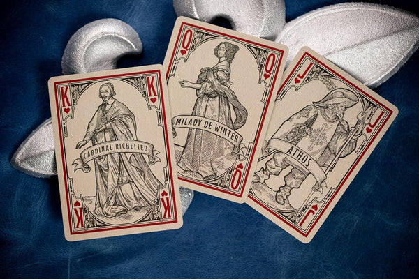 Kings Wild Project 3 Musketeers Premium Playing Cards - Standard Edition, Poker Size Custom Index
