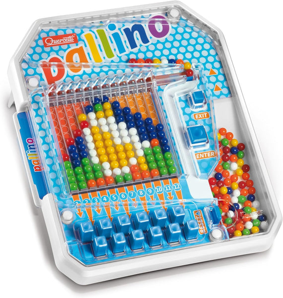 Quercetti Pallino Colored Ball Mosaic Game, 1 Player Ages 4-8