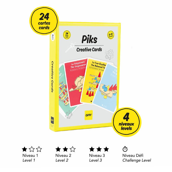 OPPI- PIKS Creative Cards Game, Multicolor (OCC01)