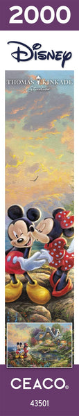 Ceaco - Thomas Kinkade - Disney Dreams Collection - Mickey and Minnie Sweetheart Cove - 2000 Piece Jigsaw Puzzle