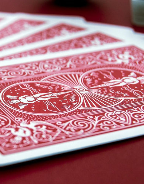 Bicycle Black & Red Rider Back Playing Cards, Poker Size Standard Index, 4 Pack