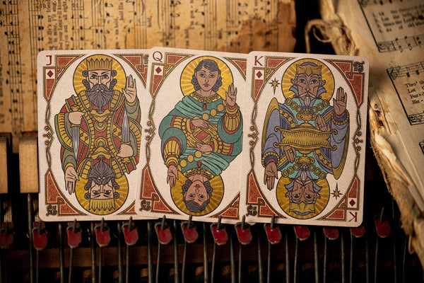 Kings Wild Project NOEL Luxury Playing Cards - Standard Edition, Festive Christmas Nativity Themed Collectible Deck, Poker Size Custom Index