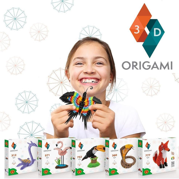 Alexander Origami 3D Dragonfly – 341-Piece 3D Paper Sculpture Kit with Patented Components & Easy Instructions, 24×13×17 cm, Creative STEM Craft for Kids & Adults (8+ Years)