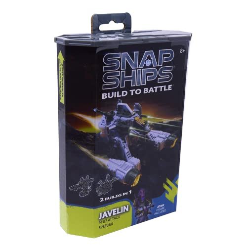 Snap Ships - Forge Javelin M-02 Attack Speeder - Build to Battle - With Moving Pieces and Real Shooting Action, Ages 8+