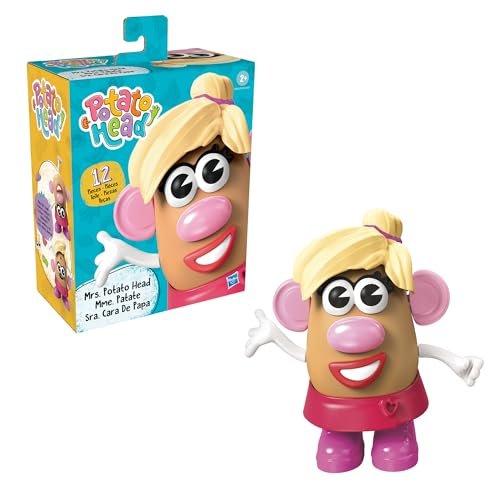 Potato Head Mrs. Potato Head Set with 12 Parts and Pieces, Toddler and Preschool Toys for 2 Year Old Boys and Girls and Up