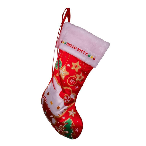 Kurt S. Adler Hello Kitty Printed Christmas Stocking, 19" Red