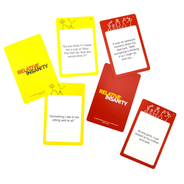PlayMonster Relative Insanity 2nd Generation Party Game by Jeff Foxworthy – Hilarious Family & Adult Card Game for Game Night, 4+ Players, Ages 14+