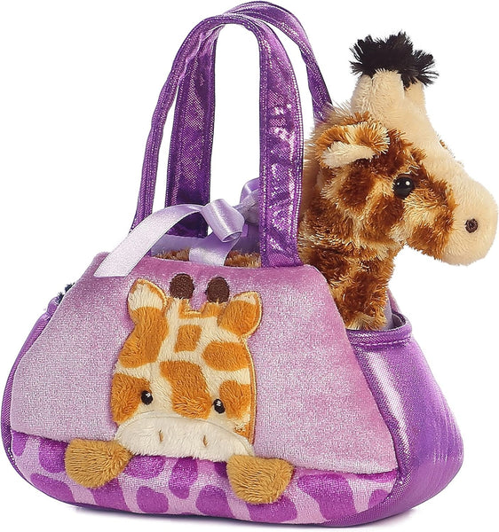 Aurora® Fashionable Fancy Pals™ Jungle Bundles Giraffe Stuffed Animal - On-The-go Companions - Stylish Accessories - Multicolor 7 Inches
