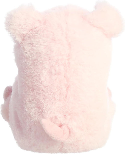Aurora® Round Rolly Pet™ Prankster Pig™ Stuffed Animal - Adorable Companions - On-The-Go Fun - Pink 5 Inches