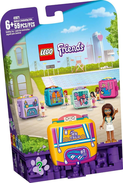 LEGO Friends Andrea's Swimming Cube 41671 Building Kit Set; Includes a Pet Toy for Kids in a Random Color; Swimming Toy Sparks Hours of Imaginative Play for Creative Kids; New 2021 (59 Pieces)