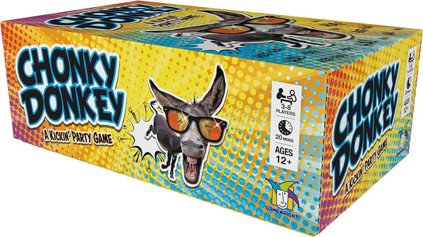 Gamewright - Chonky Donkey - A Kickin' Party Game, 3-8 Players Ages 12+