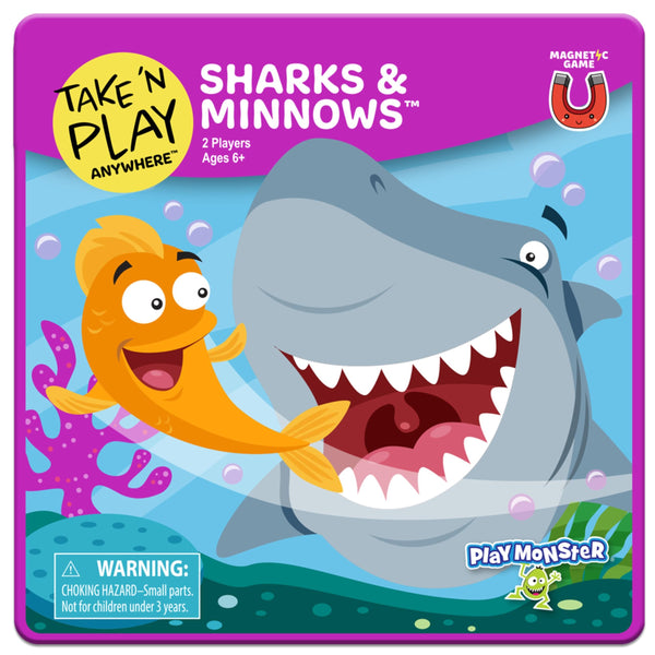 Take N Play, Anywhere Sharks & Minnows, Board Games for Kids- Board Games for Family Night, Family Games, Game Night, Family Board Games, Kids Toys, Travel Games, Preschool Toys, Ages 6+