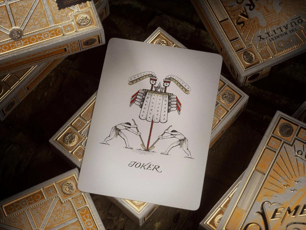 theory11 Sembras Premium Playing Cards, Gold Foil, Artist‑Designed, Poker Size Standard Index, 1 Deck