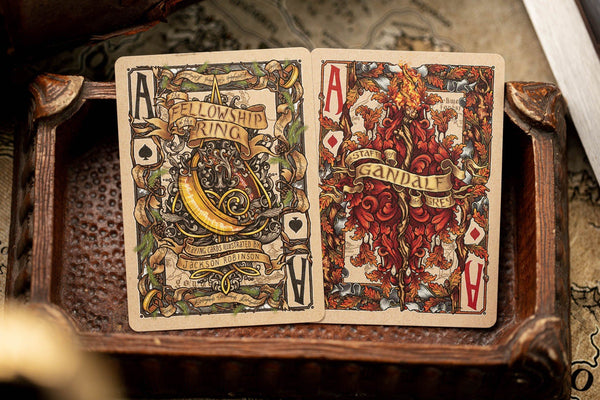 Kings Wild Project The Lord of The Rings: The Fellowship of the Ring Luxury Playing Cards, Standard Edition, Poker Size Custom Index