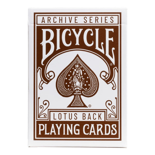 Bicycle Archive Series Lotus Back 1891 Playing Cards, Poker Size Standard Index