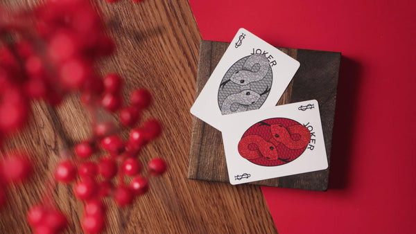 Bicycle Chinese Zodiac Snake Playing Cards, Chinese New Year Edition, Red and Gold, Poker Size Standard Index