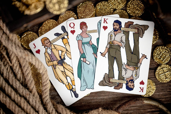 Kings Wild Project The Count of Monte Cristo Luxury Playing Cards – Standard Edition, Poker Size, Custom Index, Collectible Novel-Inspired Deck