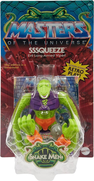 Masters of the Universe Origins Action Figure & Accessory, Sssqueeze Figure with Articulation & Mini Comic Book, 5.5 inch