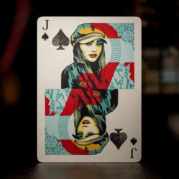 theory11 OBEY Gold Edition Premium Playing Cards, Poker Size Standard Index