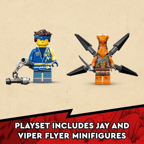 LEGO NINJAGO Jay’s Thunder Dragon EVO 71760 - Toy Figure and Viper Snake Set with Minifigures, Collectible Speed Mission Banner, Ninja Battle Adventure, Great Gift for Kids 6 Plus Years Old