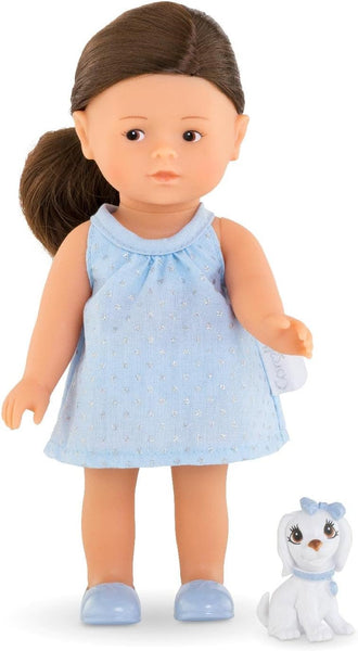 Corolle Mini Corolline Romy with her Dog, Pink, 8 inches