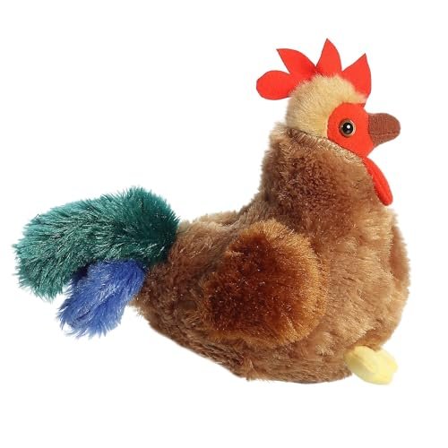 Aurora® Adorable Mini Flopsie™ Cocky™ Stuffed Animal - Playful Ease - Timeless Companions - Brown 6 Inches