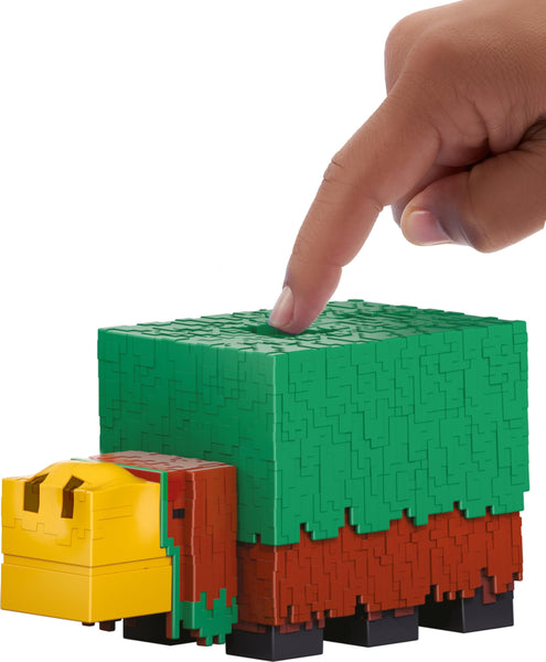 Mattel Minecraft Sniffer Action Figure, 3.25-inch Scale with Game-Accurate Sounds & Pixelated Design, Ages 6+