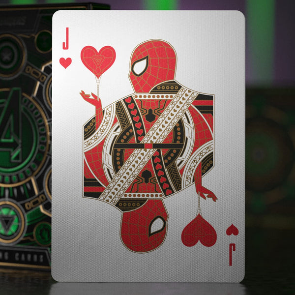 theory11 Avengers Green Edition Premium Playing Cards - Marvel Studios' The Infinity Saga Deck, Poker Size Standard Index