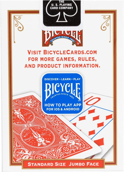 Bicycle Standard Index (Black/Red), Pack of 4
