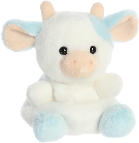 Aurora Palm Pals 5" Plush Bundle - Set of Two! Skyla Blueberry Cow and Belle Strawberry Cow