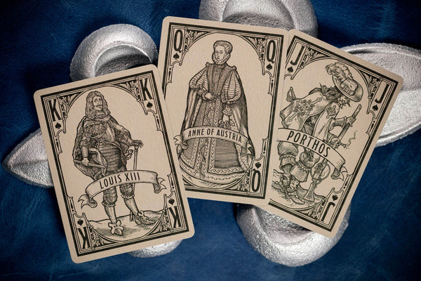 Kings Wild Project 3 Musketeers Premium Playing Cards - Limited Edition, Poker Size Custom Index