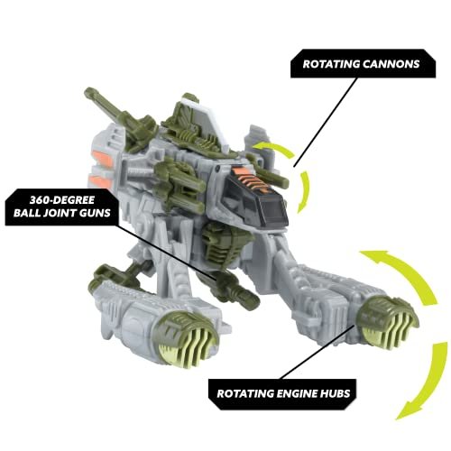 Snap Ships - Forge Javelin M-02 Attack Speeder - Build to Battle - With Moving Pieces and Real Shooting Action, Ages 8+