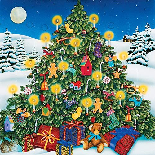 Babalu Christmas by Candlelight Advent Calendar with Glitter