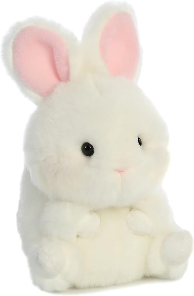 Aurora® Round Rolly Pet™ Bunbun Bunny™ Stuffed Animal - Adorable Companions - On-The-Go Fun - White 5 Inches