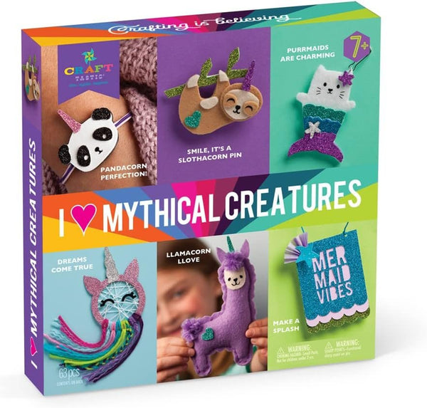 Craft-tastic – I Love Mythical Creatures Kit – Craft Kit Includes 6 Projects Featuring Mythical Creatures