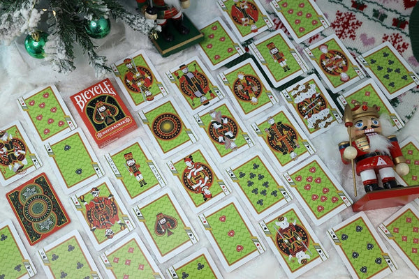 Nutcracker Ballet Inspired Bicycle Playing Cards - Red and Green 2 Deck Set with Exclusive Art - Ideal Nutcracker Gifts for Dancers and Collectors