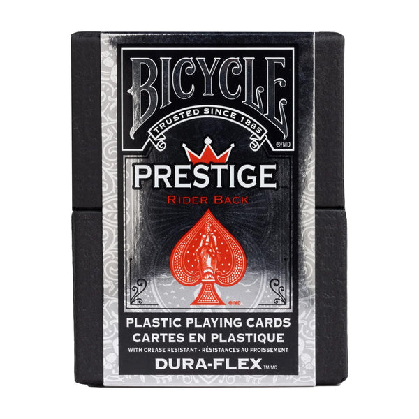 Bicycle Prestige Rider Back Plastic Dura-Flex Playing Cards - Set of 4 Decks, 2 Blue & 2 Red