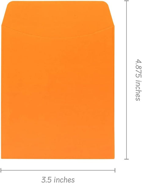 Hygloss self Adhesive Orange Library Cards, Cantaloupe, 30 Piece