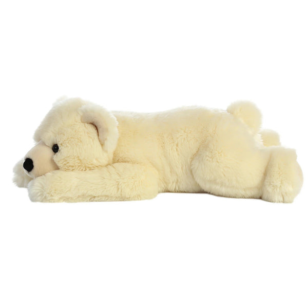 Aurora® Adorable Super Flopsie™ Slushy™ Stuffed Animal - Playful Ease - Timeless Companions - White 28 Inches