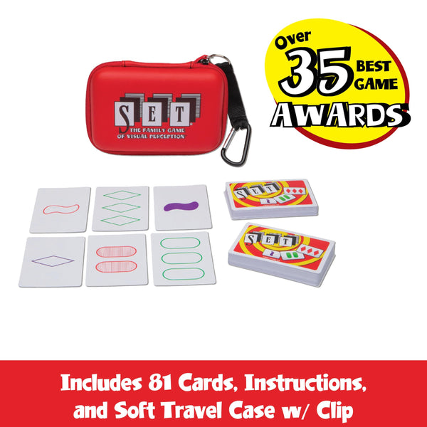 PlayMonster Set Card Games for Kids - Travel Case Bundle, Cards Included, Fun Family Games, Travel, Memory, Learning, Multi-Player, Ages 6+